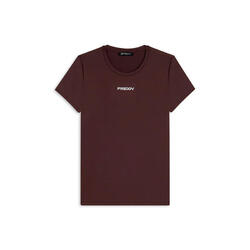 T-shirt moulant en polyester technique avec logo FREDDY