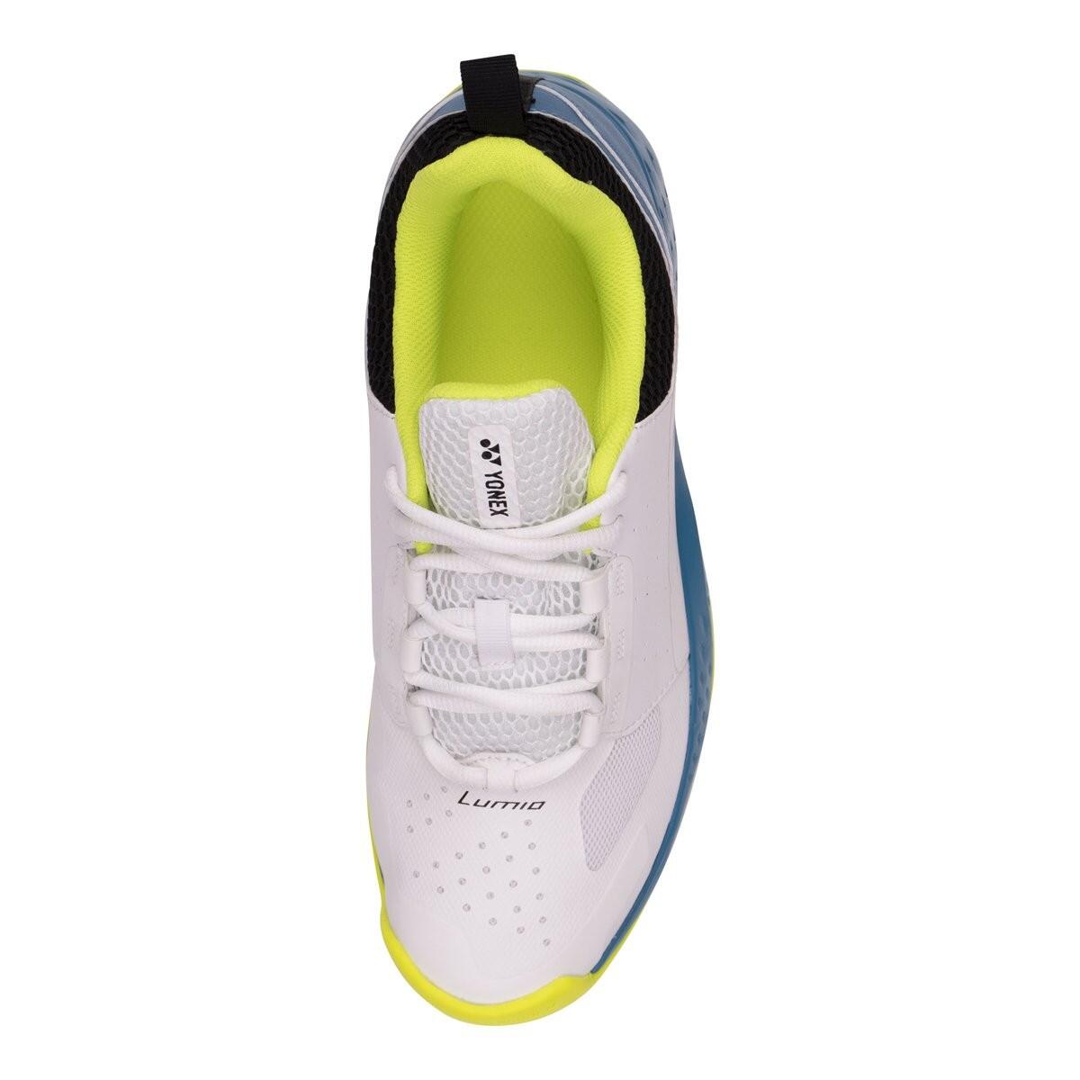 Mens Lumio 4 Tennis Shoes (White/Ocean Blue) 2/3
