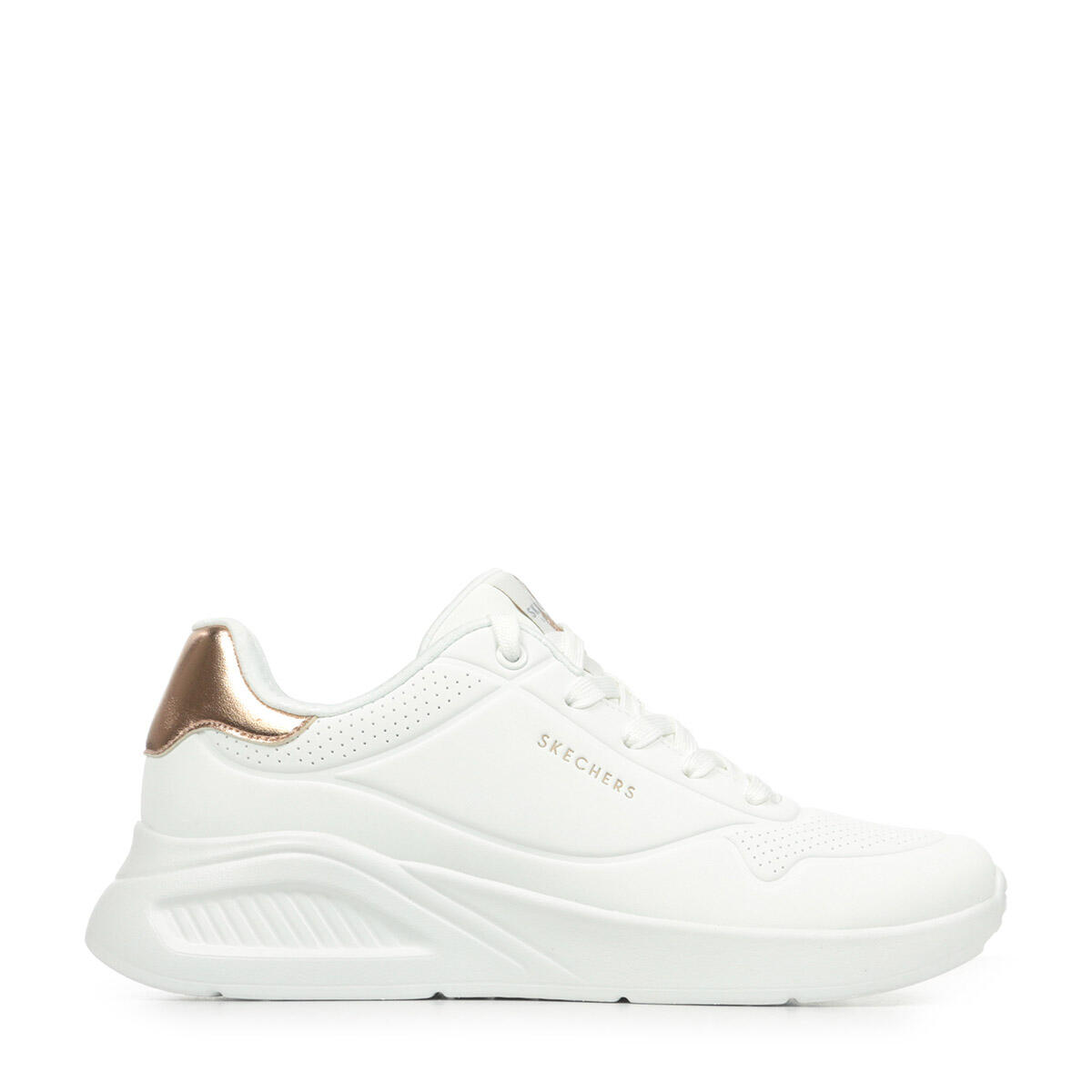 Skechers - Baskets Femme Uno Lite Shimmer Along - Baskets - Blanc - Decathlon