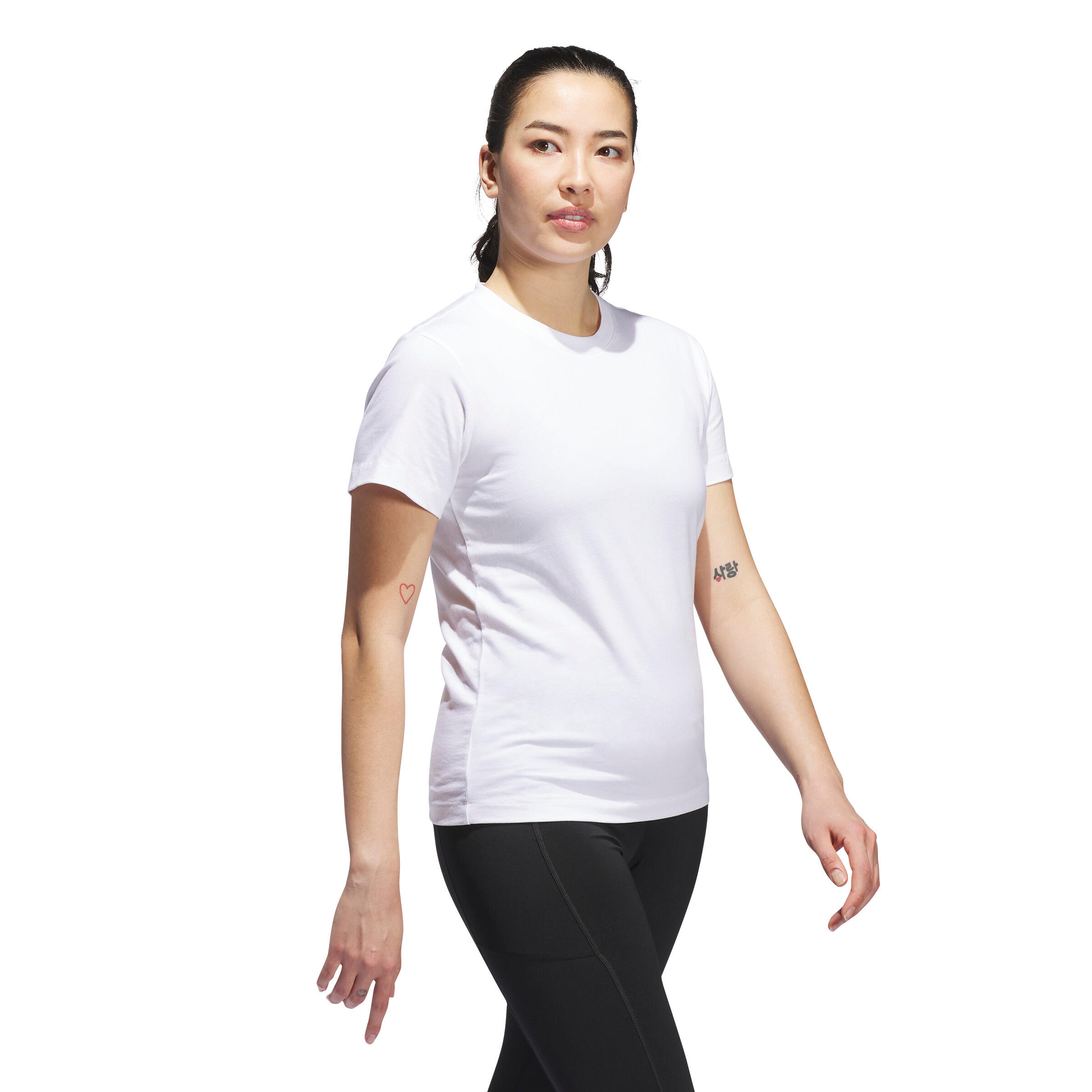 T-shirt da donna adidas Blank 3/7