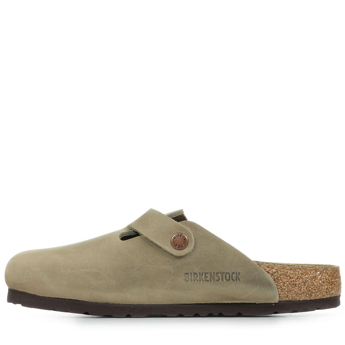 Sandalen Birkenstock Boston smal beige leer 4/4