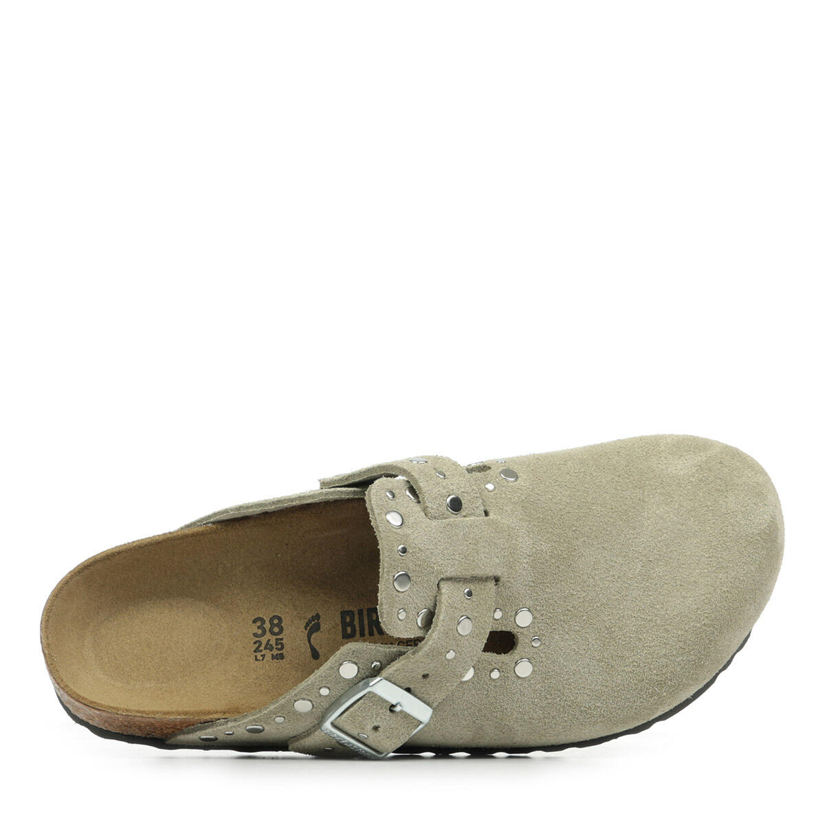 Socos Mulher Birkenstock Boston Rivet Castanho 2/4
