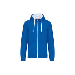 Sweathirt zippé à capuche Kariban Contrastée