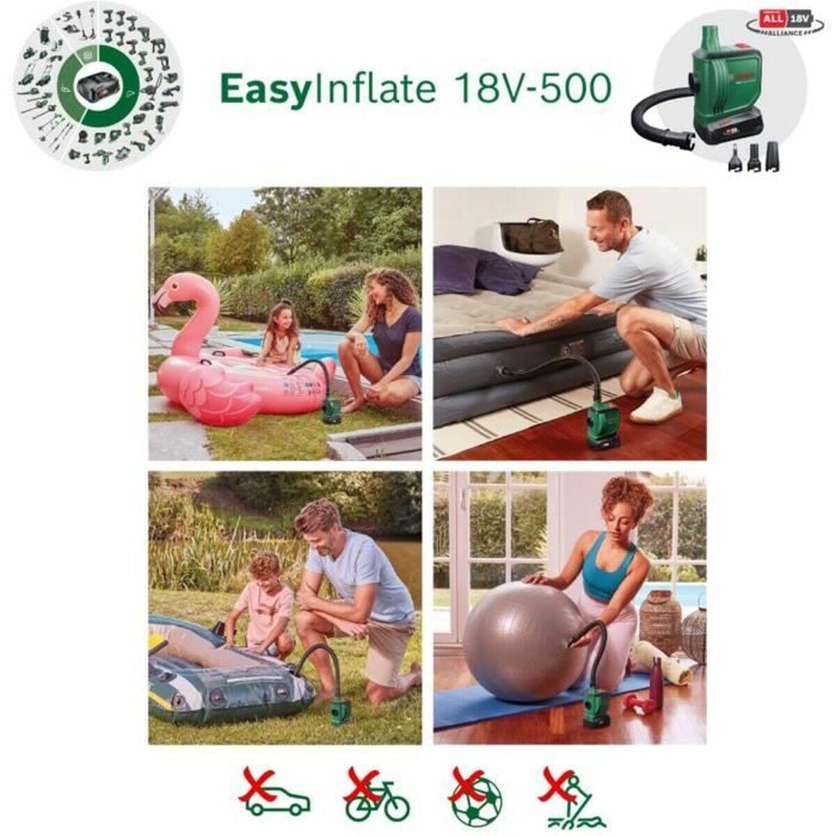Compresor de Aire BOSCH EasyInflate 18V-500 18 V 3/5