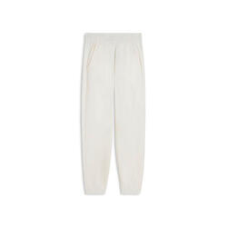 Pantalon régulier en molleton teinté aux enzymes avec ourlet élastiqué