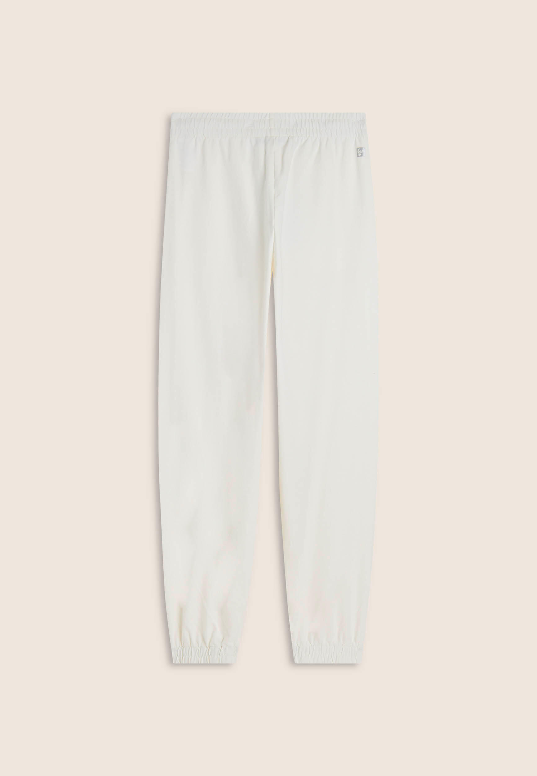 Pantalon régulier en molleton teinté aux enzymes avec ourlet élastiqué 2/3