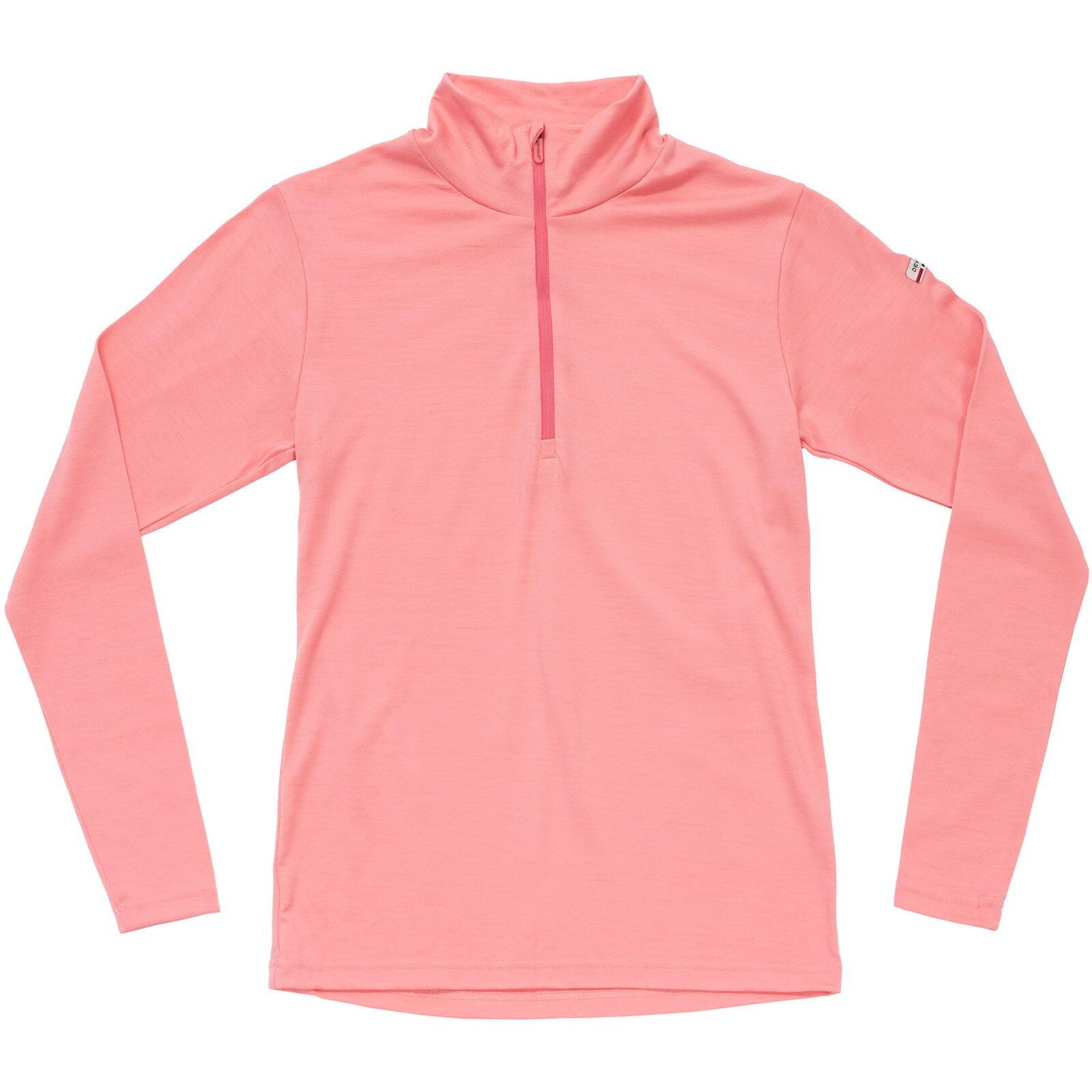 DEVOLD Funktionsshirt Breeze Plus Merino 200 Zip Neck Wmn apricot
