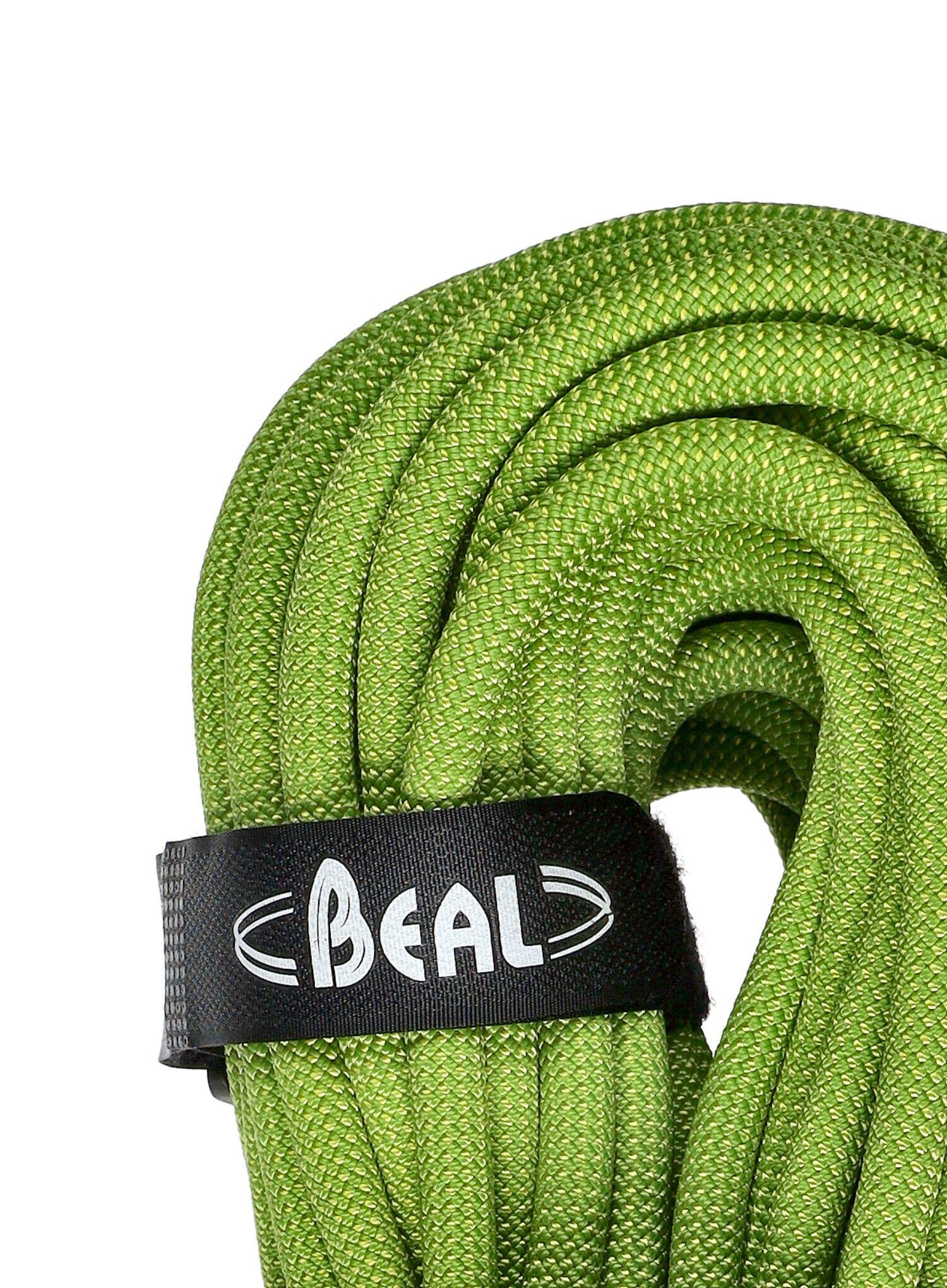 Cuerda de escalada Beal Virus 10 mm x 80 m solid green dinámica y resistente 5/7