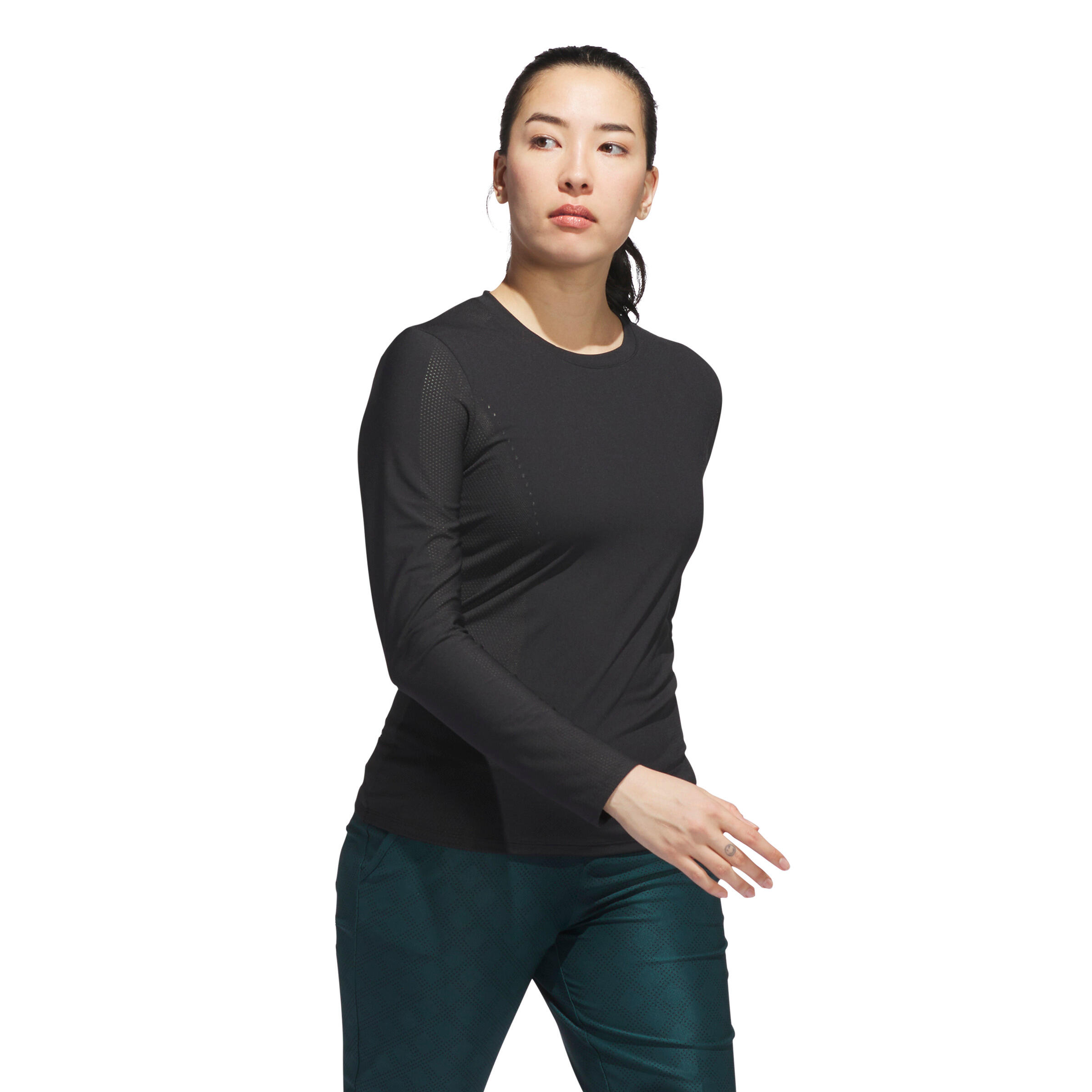 Drill top allenamento a maniche lunghe da donna adidas Ultimate365 4/7