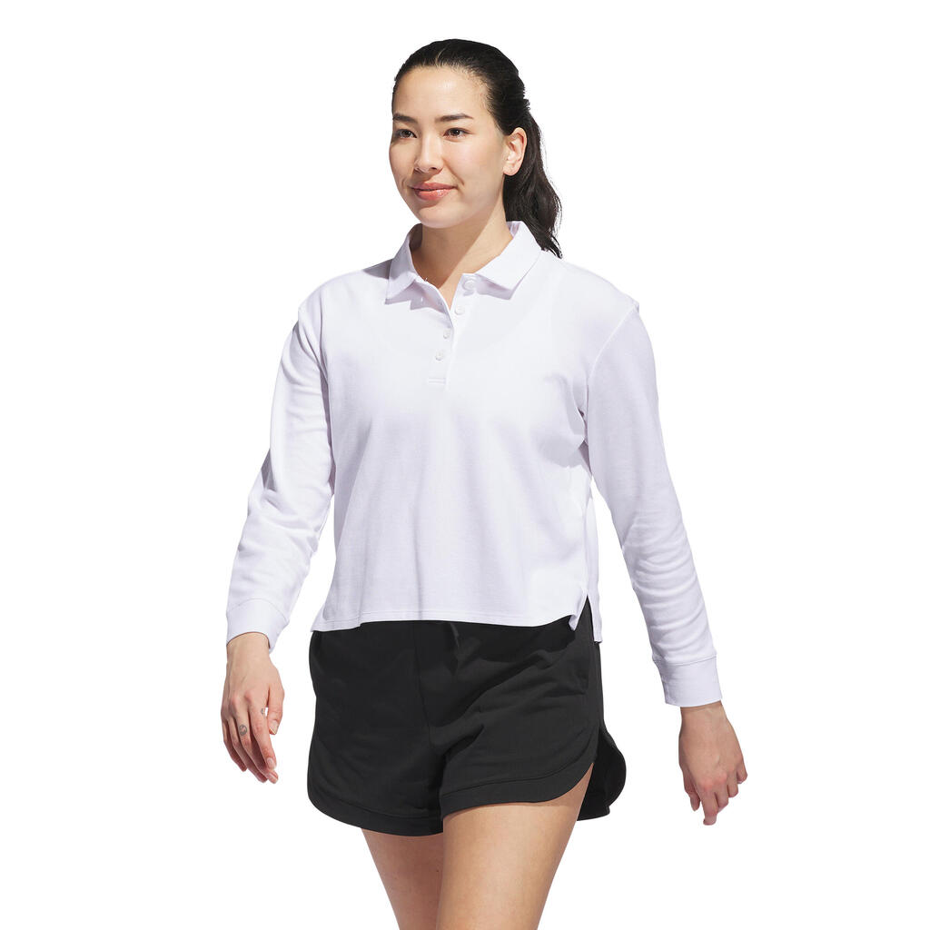 Women's long-sleeved polo shirt adidas Beyond