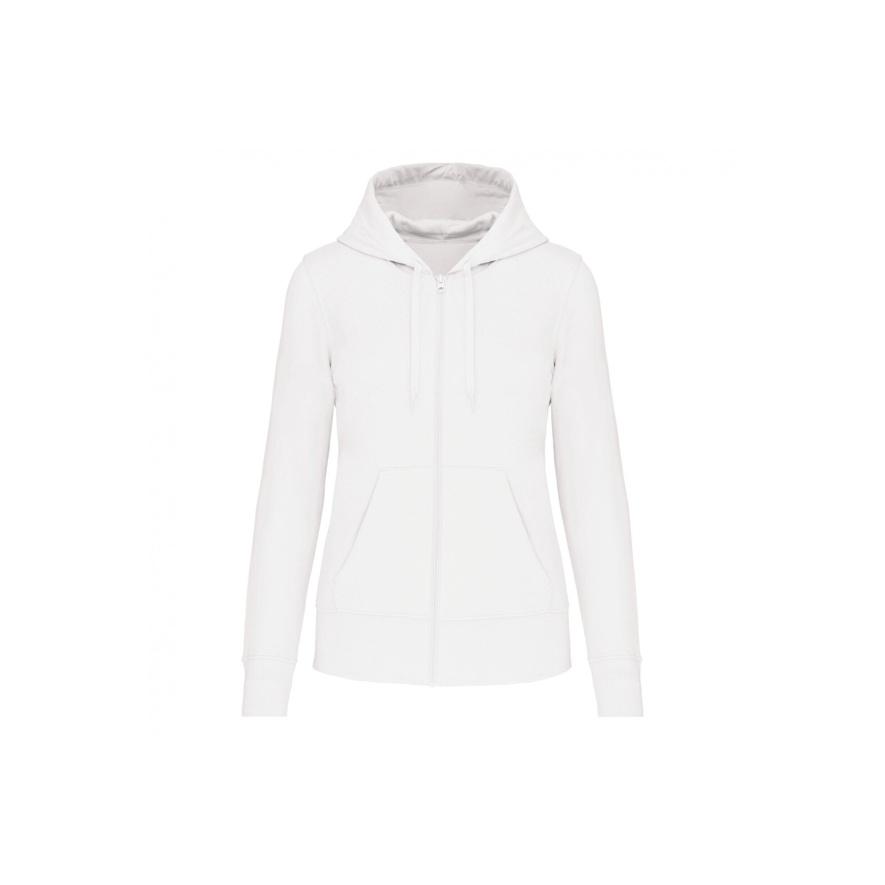 Kariban - Sweatshirt À Capuche Écoresponsable Zippé Femme Kariban - Sweat-shirt - Blanc - Decathlon