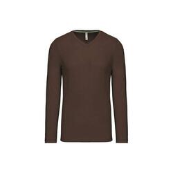 T-shirt Kariban Col V manches longues