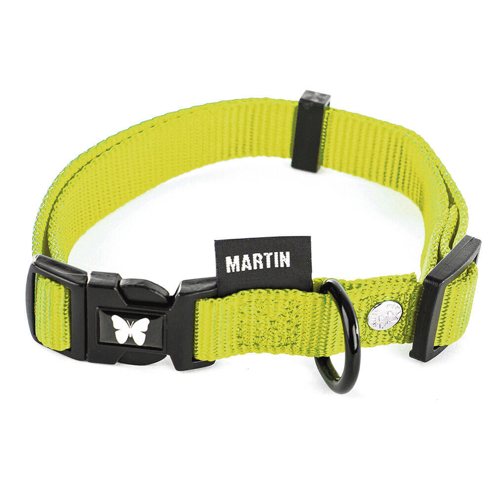 Martin Sellier - Collier Pour Chien Nylon Réglable Classique Martin Sellier Xl - Collier - Vert - Taille Unique - Decathlon