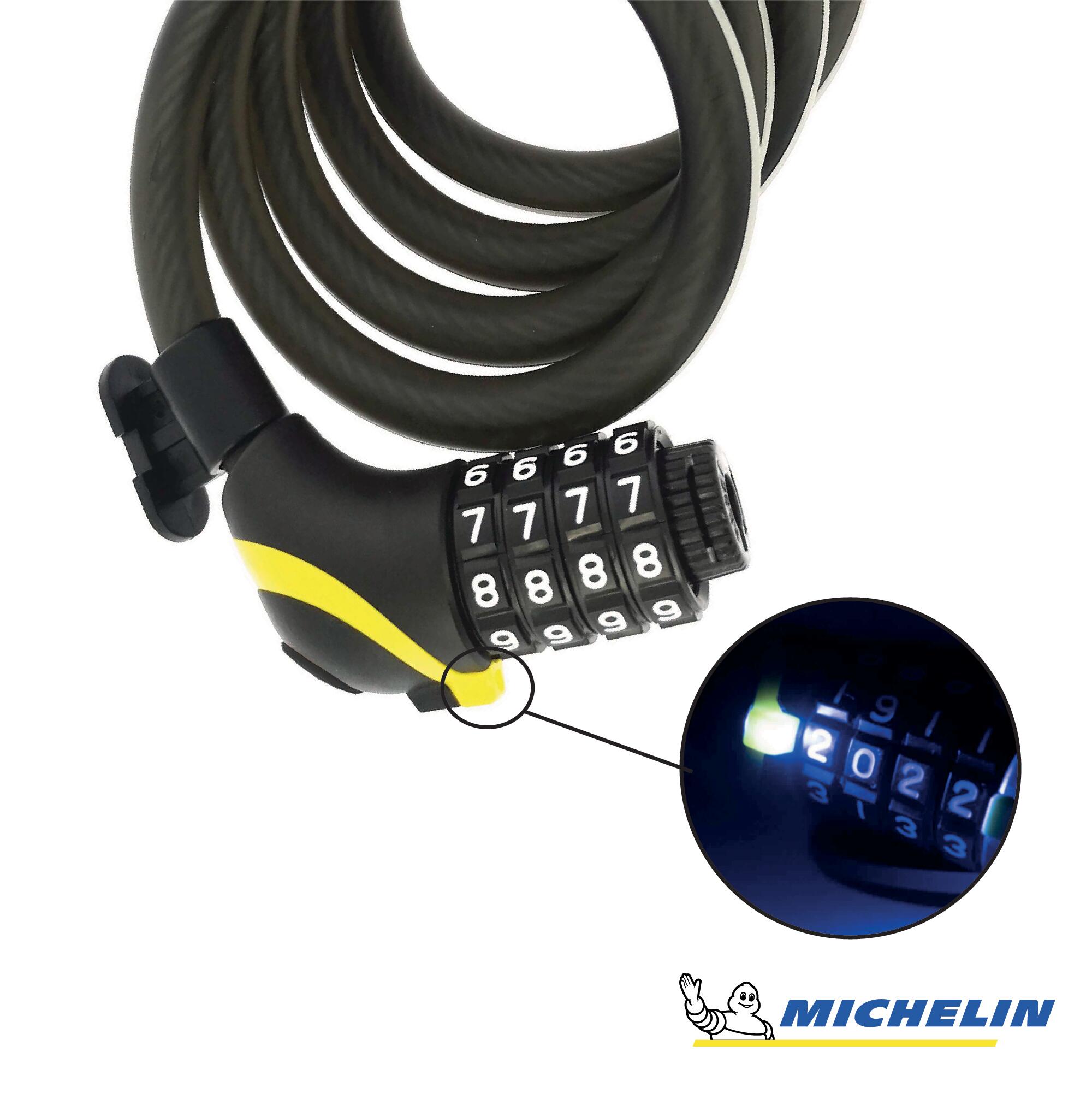 Antivol spirale à code LED 150cm 2/3