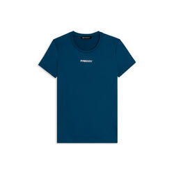 T-shirt moulant en polyester technique avec logo FREDDY