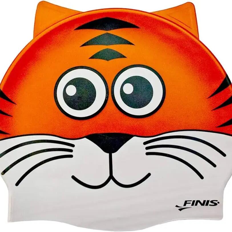 Swim Cap Animal Head Tiger