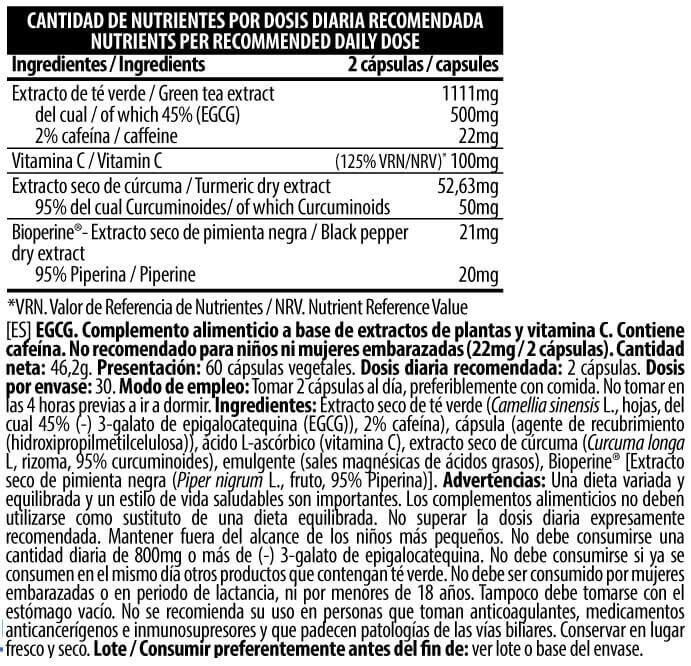 Real EGCG Herbal Complex - 60 Cápsulas BIG 3/4