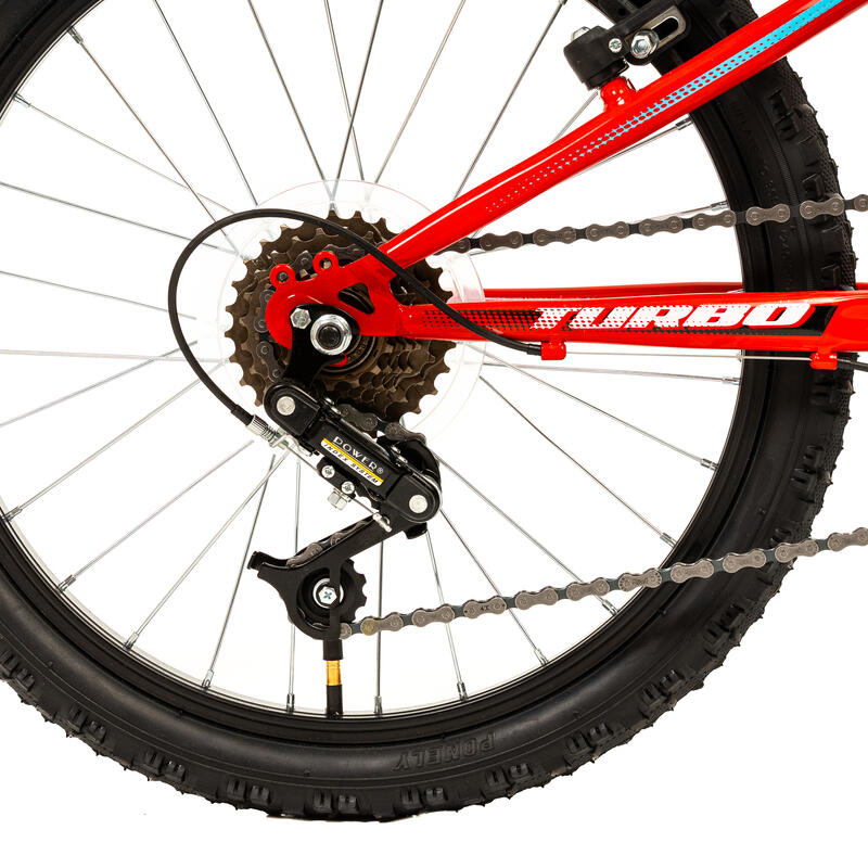 Bicicleta Copii DHS Turbo - 20 Inch, Rosu