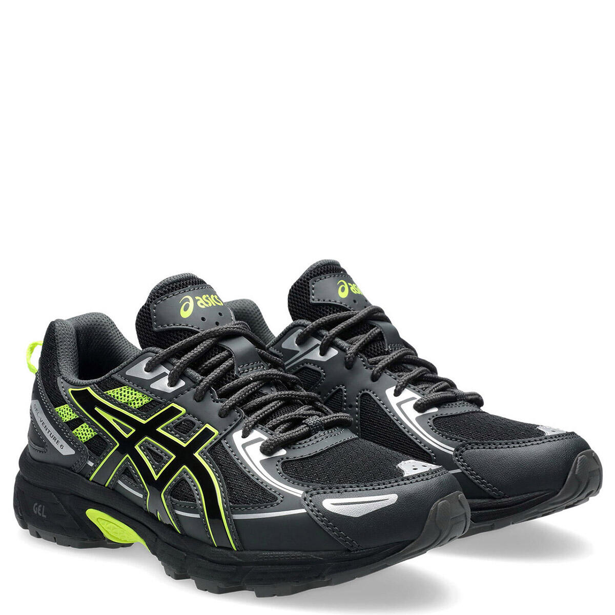 ASICS Gel-Venture 6 GS Hardloopschoenen Zwart/Gele 2/5