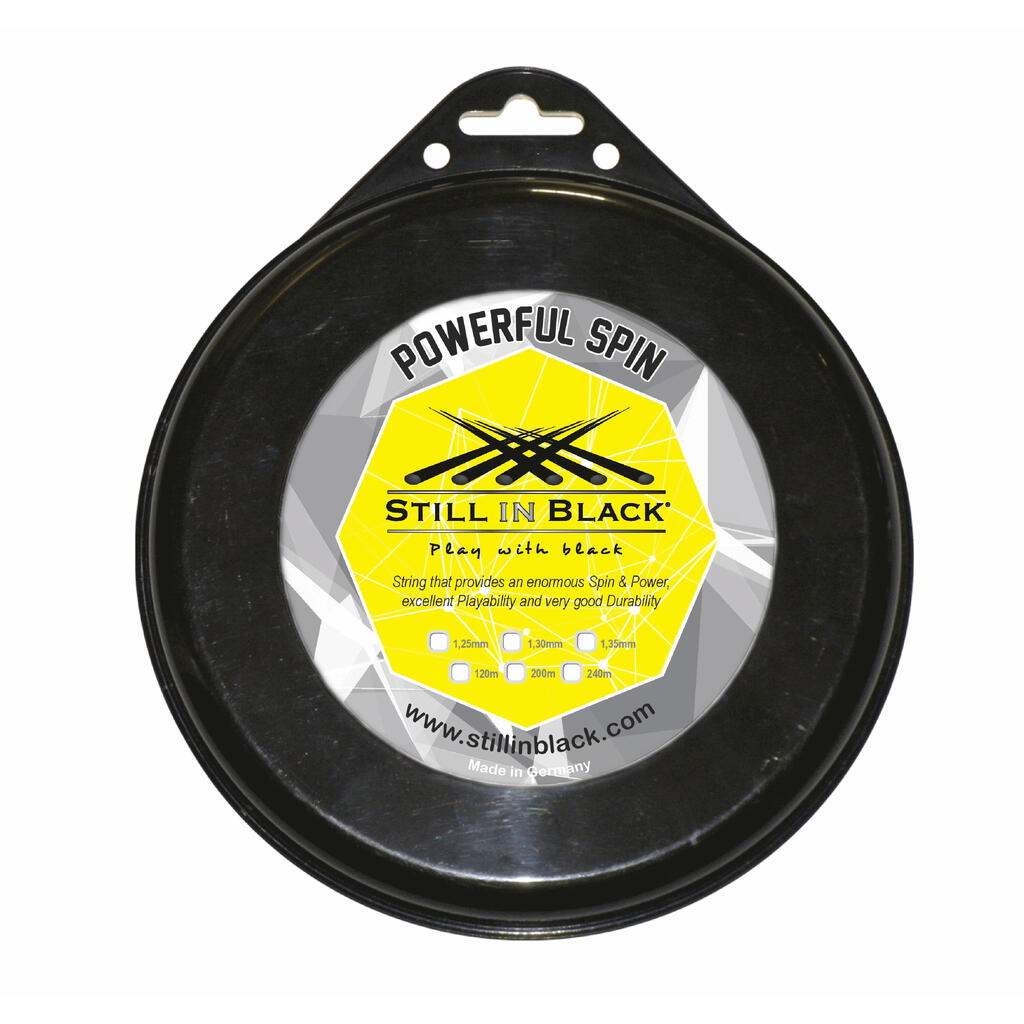 Tennis strings Still in Black Powerful Spin 200 m
