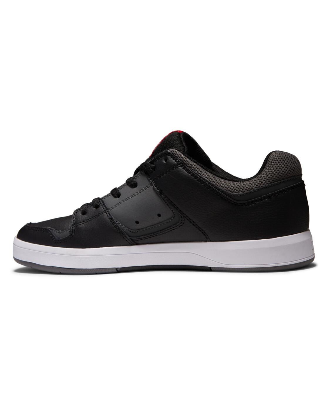 Chaussures de skate en cuir Noir Homme 3/4