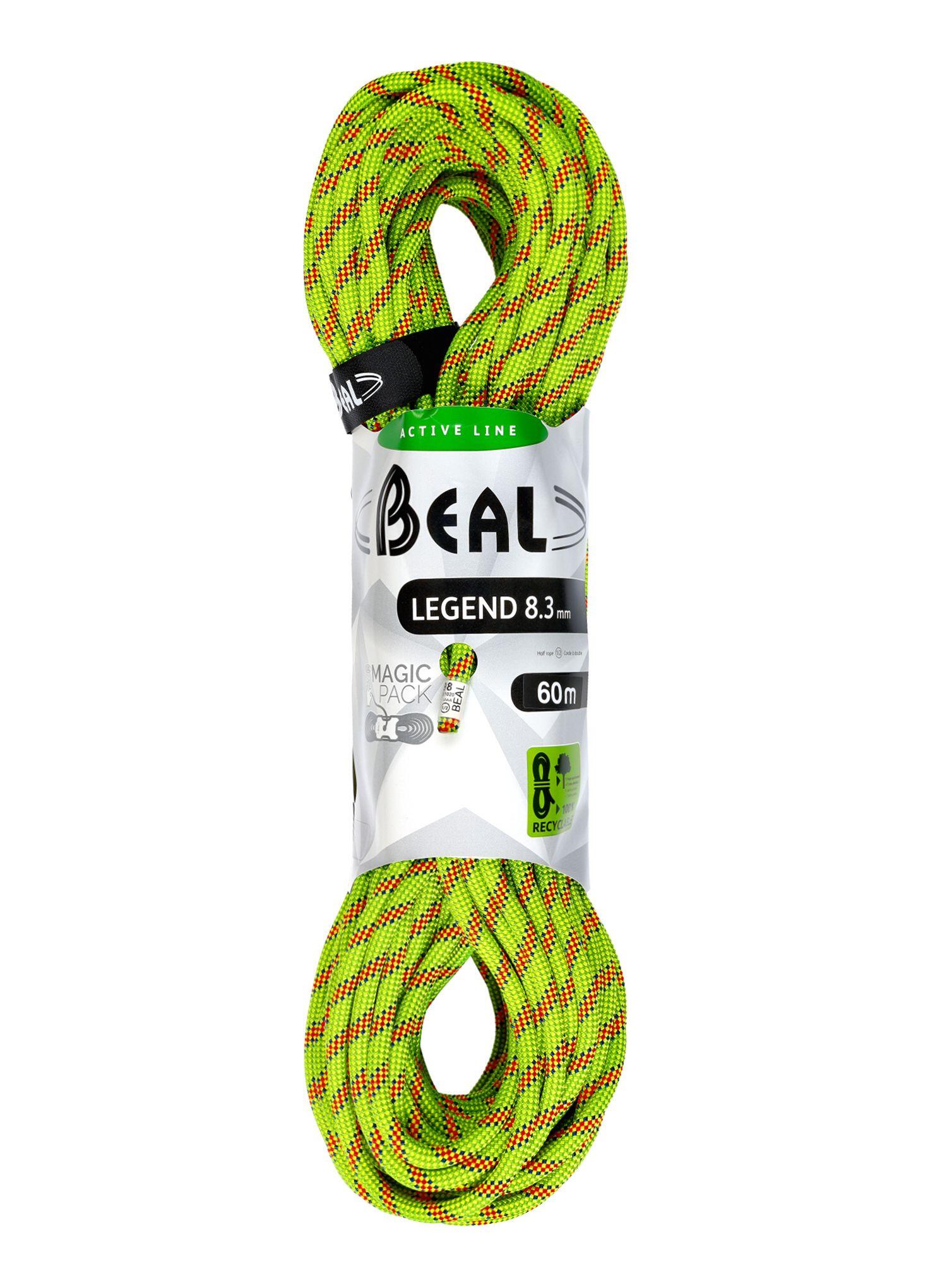 Lina połówkowa Beal Legend 8,3 mm 60m x 2 - green/pink 6/7