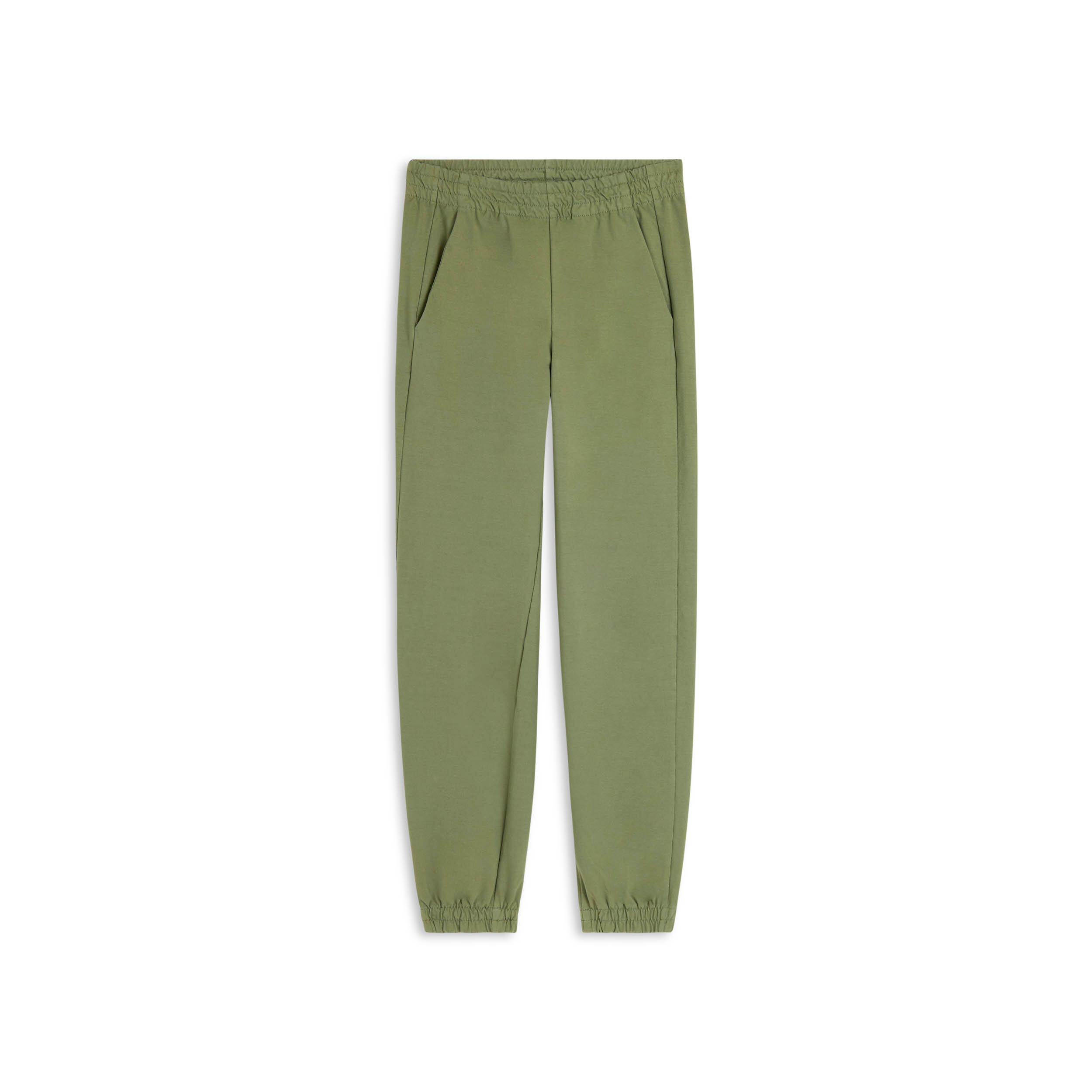 Freddy - Pantalon Régulier En Molleton Teinté Aux Enzymes Avec Ourlet Élastiqué - Pantalons - Vert - Decathlon