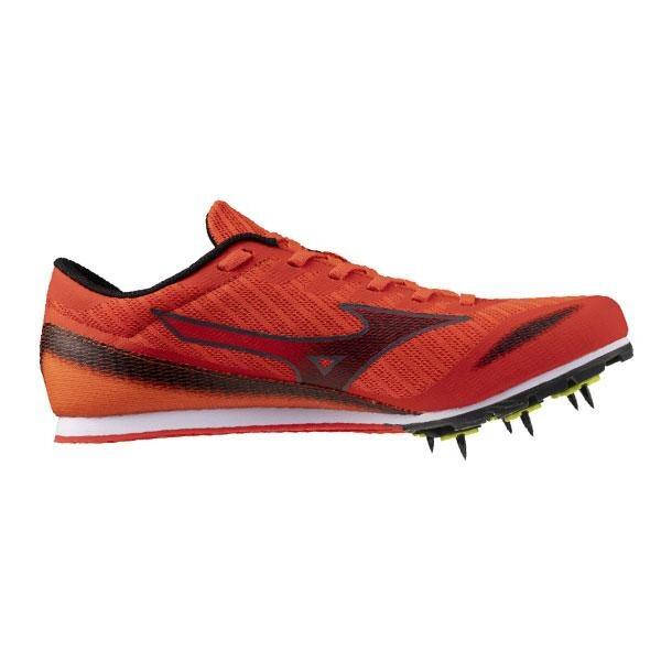 X FIRST 3 FIRST Adult Men's and Women's Track Spikes, Orange-Red