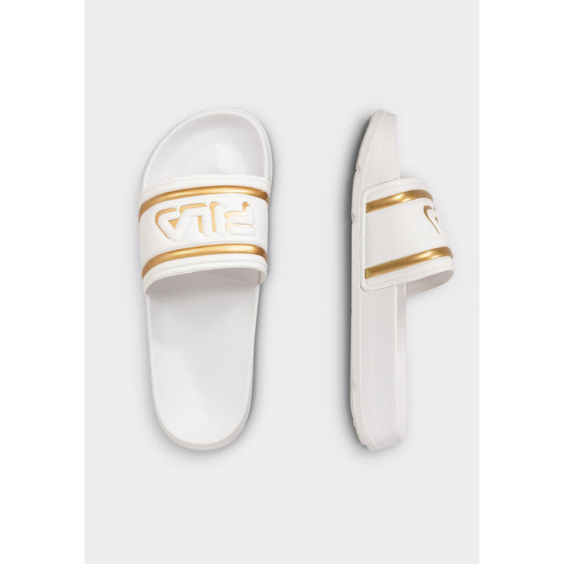 Flip-flops Fila Model Morro Bay Logo Culoare Alb