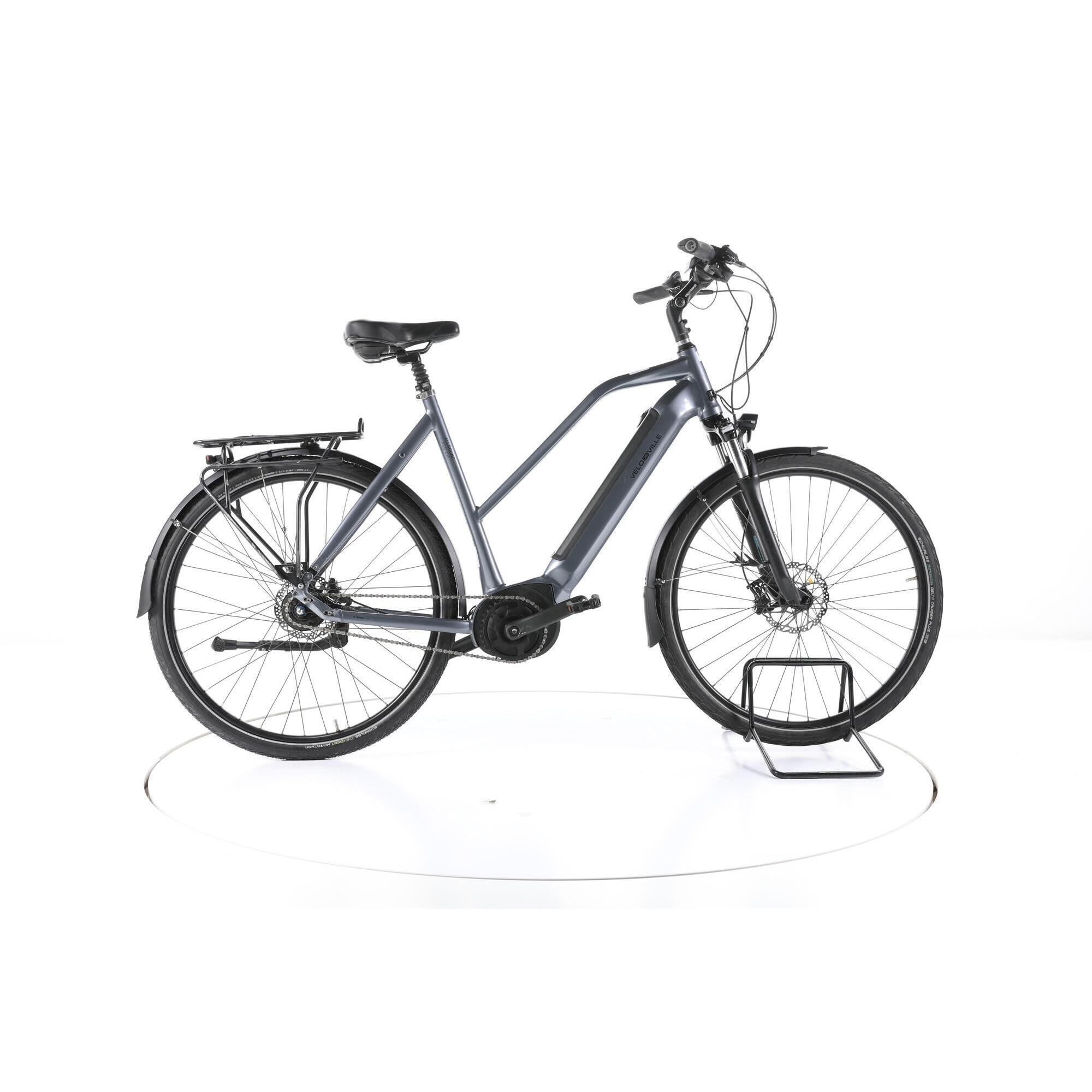 Velo De Ville - Reconditionné - Velo De Ville Aeb 490 City Vélo Électrique - Très Bon - Vélo Ville - Gris - 60 - Decathlon