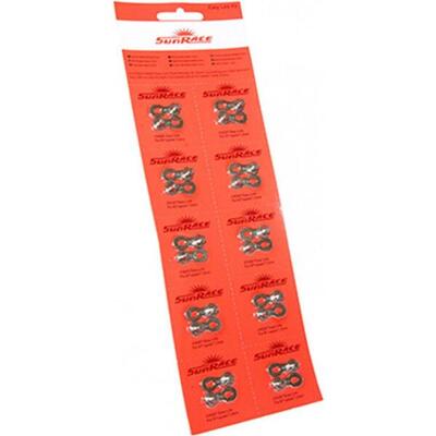 Set van 10 kettingverbinders (snelsluiting) sunrace 7-8 v