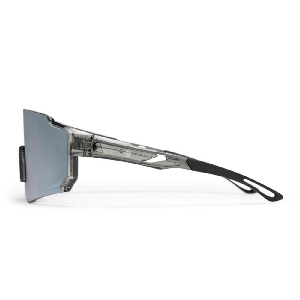 CHPO Brand Sunglasses Siri Transparent Grey Silver Mirror 3/3