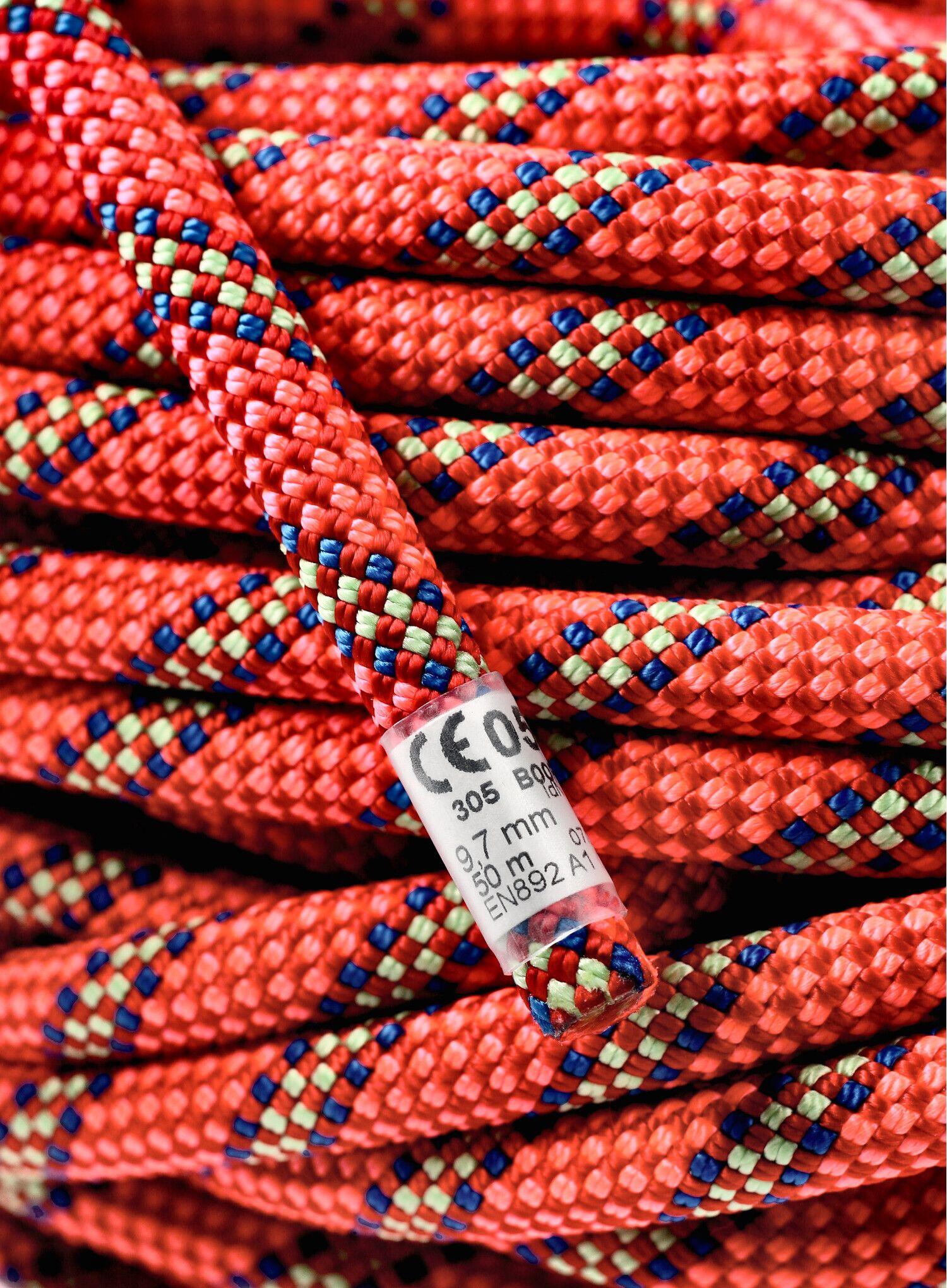 Corde d'escalade Beal BOOSTER III 9,7 mm Golden Dry 50 m UNICORE 61 g m 2/4