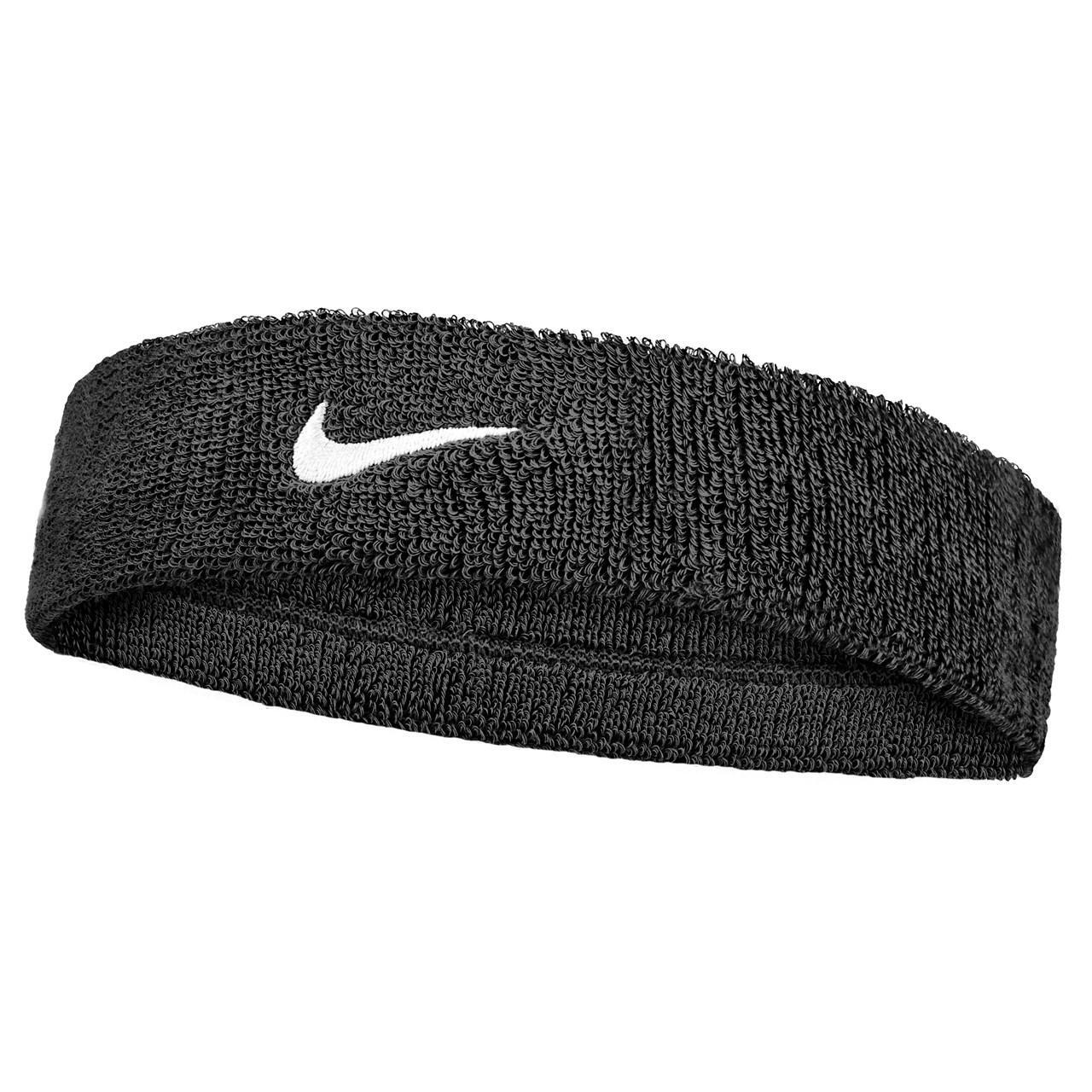 NIKE Classic Swoosh Headband (Black/White)