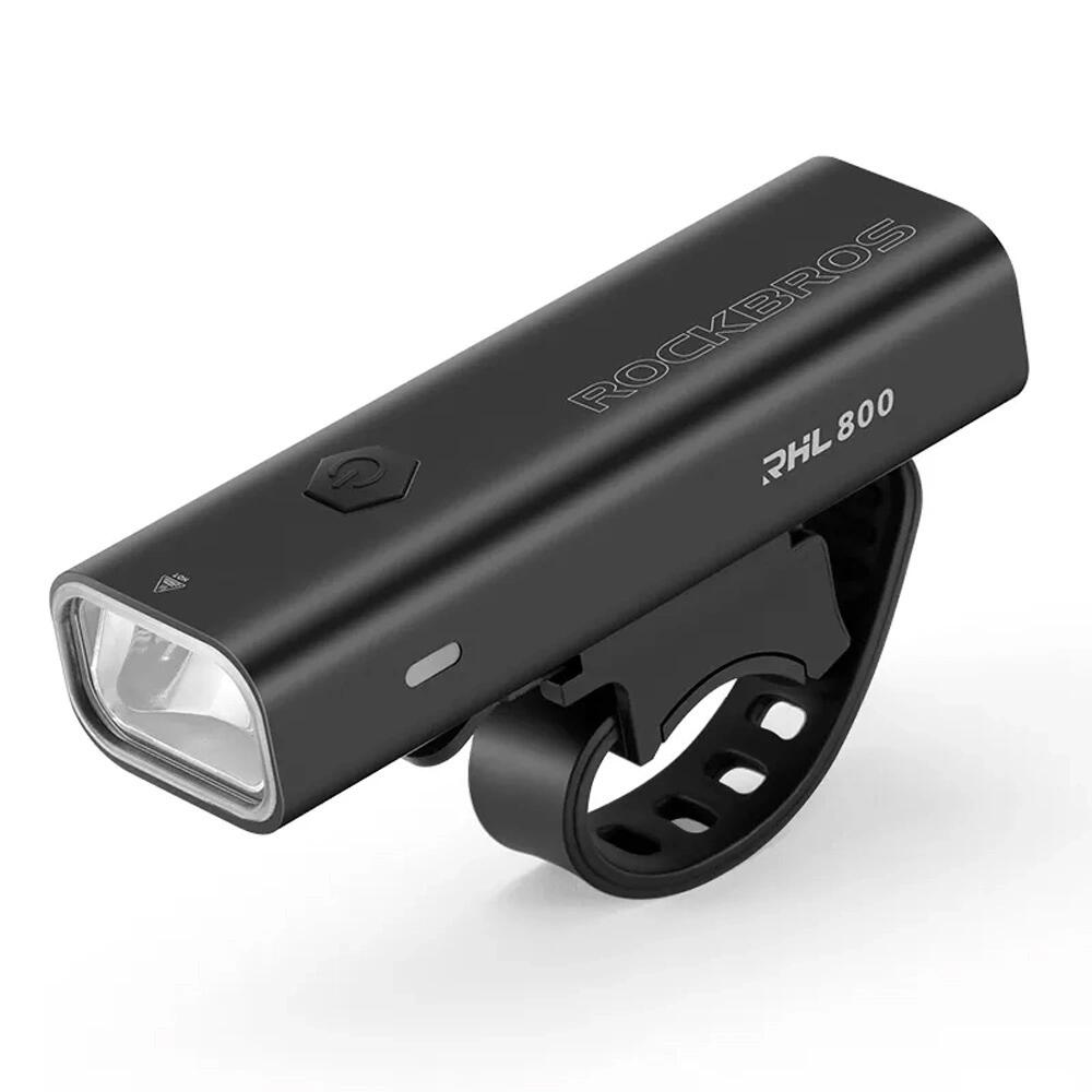 Przednia lampa rowerowa Rockbros 800 lm + kabel USB-C - USB-A 2/7
