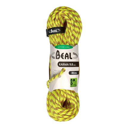 Lina dynamiczna Beal Karma 9,8 mm 80 m - yellow