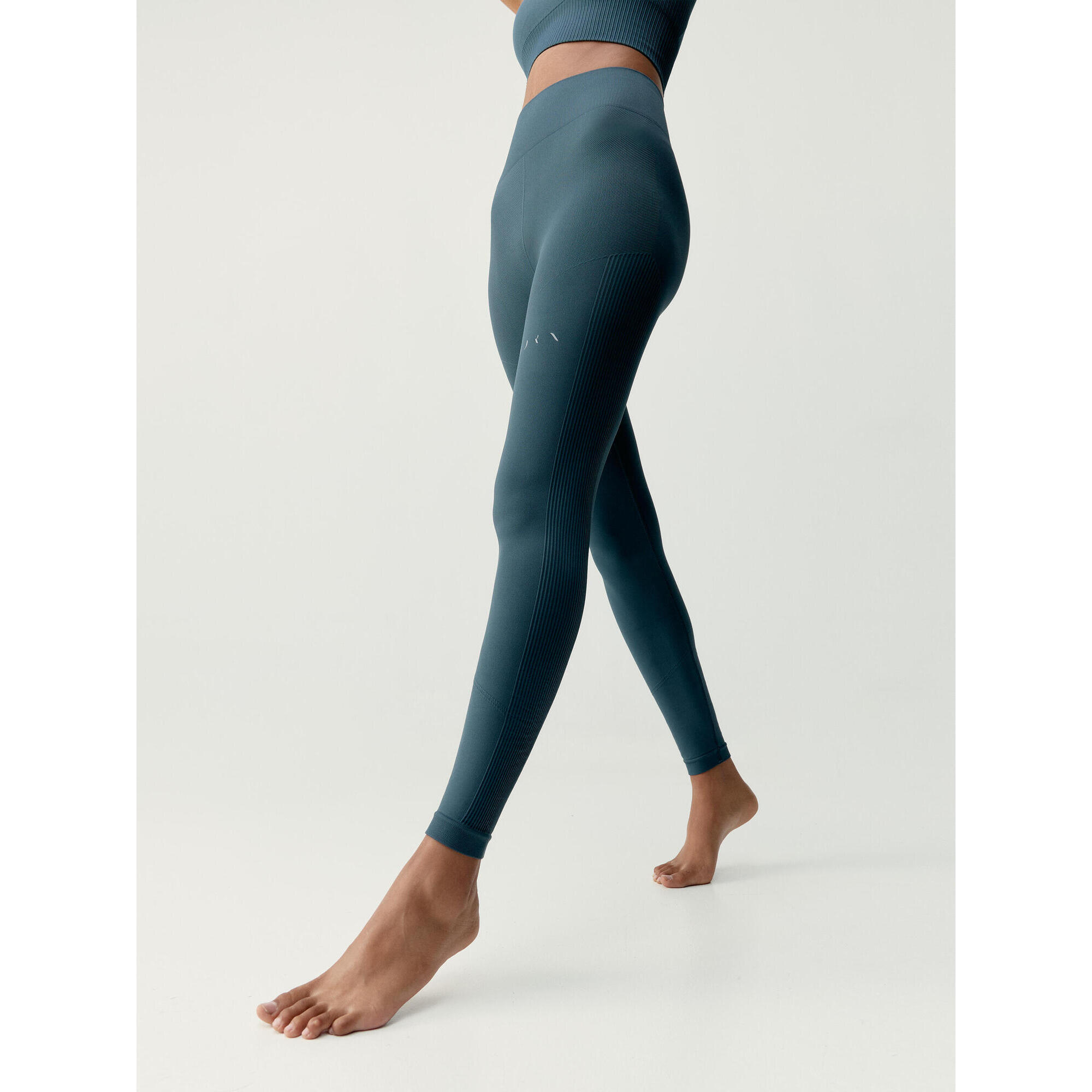 Born Living Yoga - Leggings De Sport Pour Femme Yami Born Living Yoga - Legging - Bleu|gris - 42 M/l - Decathlon