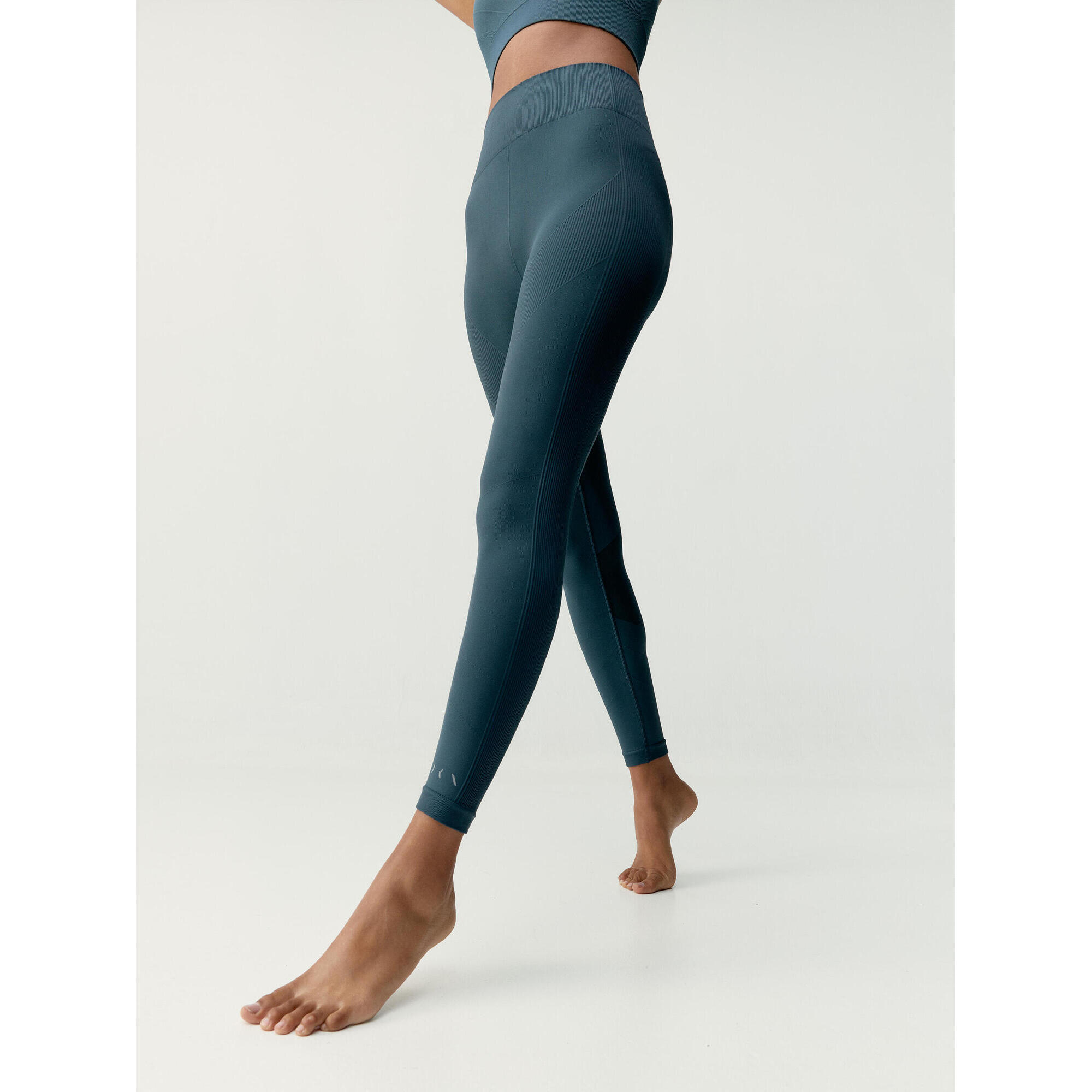 Born Living Yoga - Legging Keren - Legging - Bleu|gris - S - Decathlon