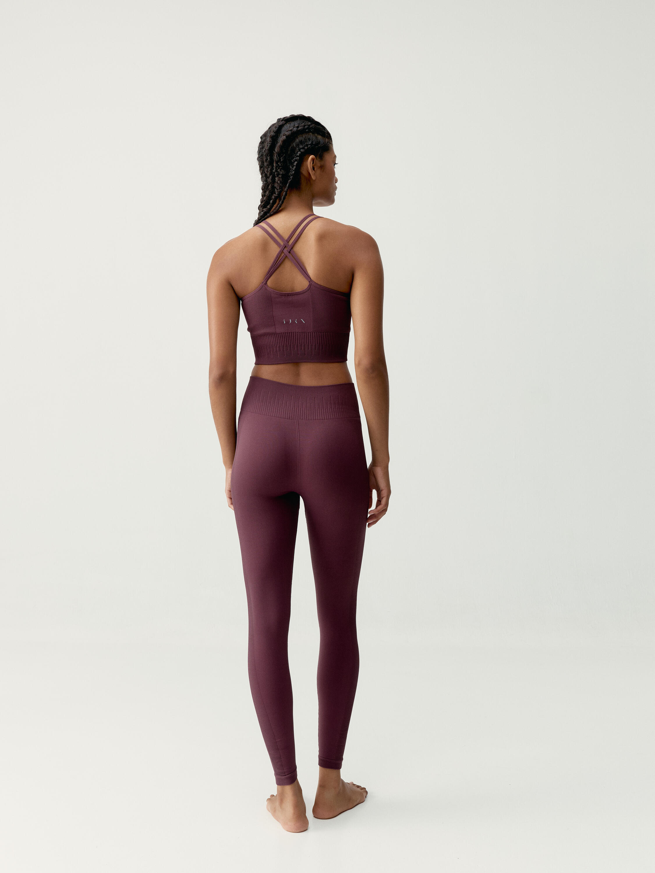 Legging de sport femme Naia longueur longue taille haute 6/7