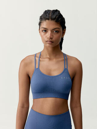 Top deportivo de mujer Hatha Sujeción Media Seamless Born Living Yoga