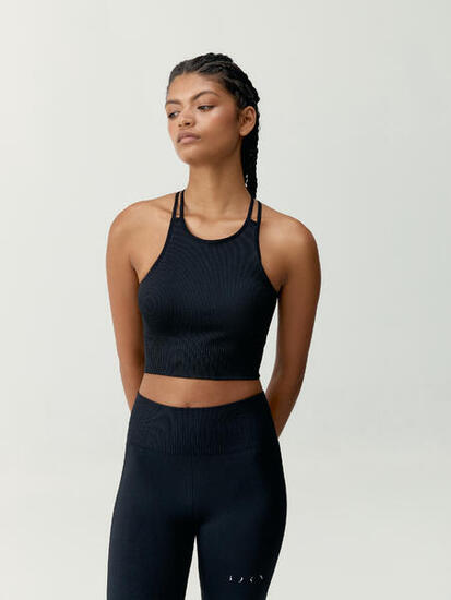 Top deportivo de mujer Naia Sujeción Media Seamless Born Living Yoga