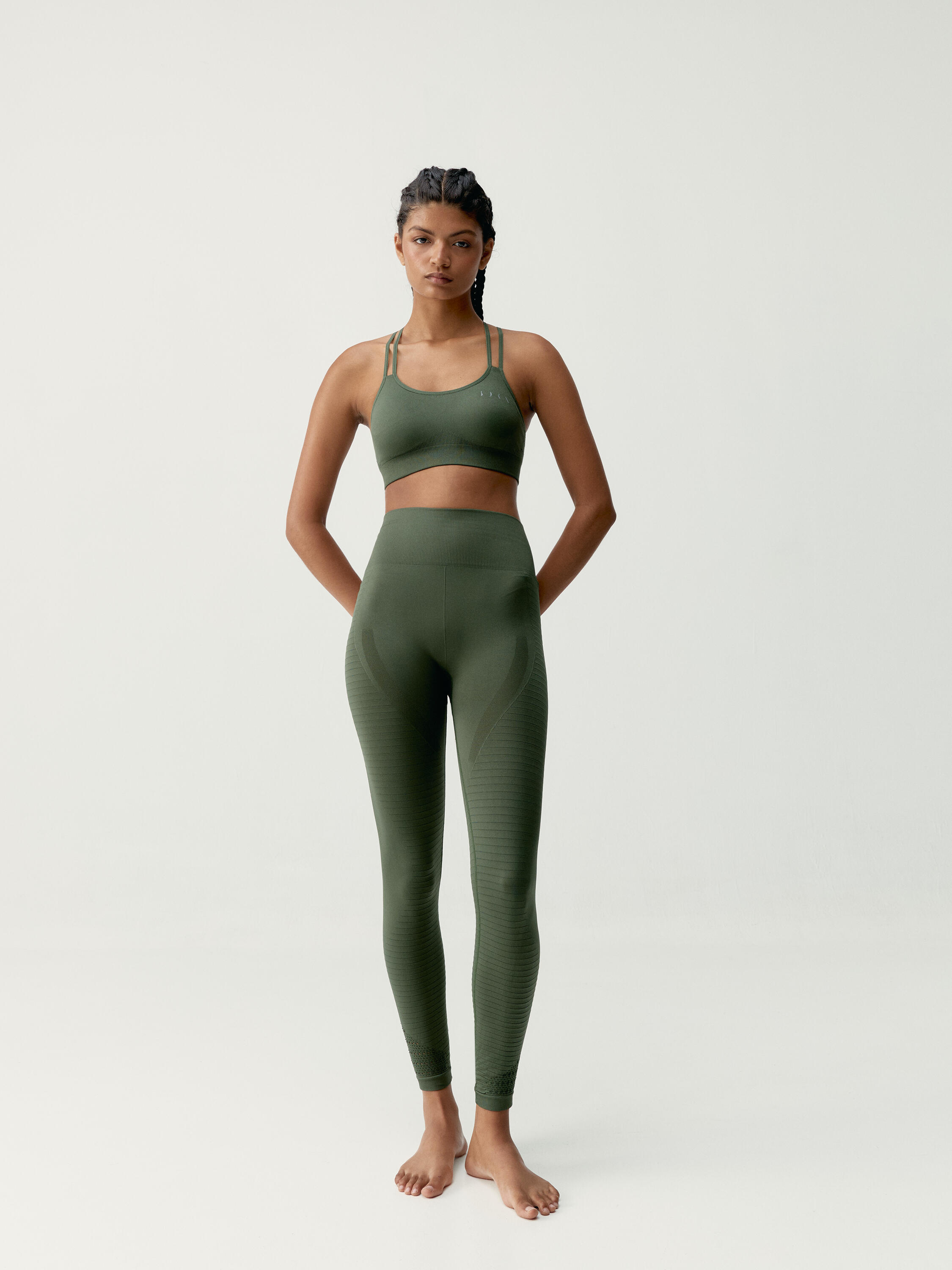 Brassière de Sport Seamless Fixation Moyenne HATHA 4/6