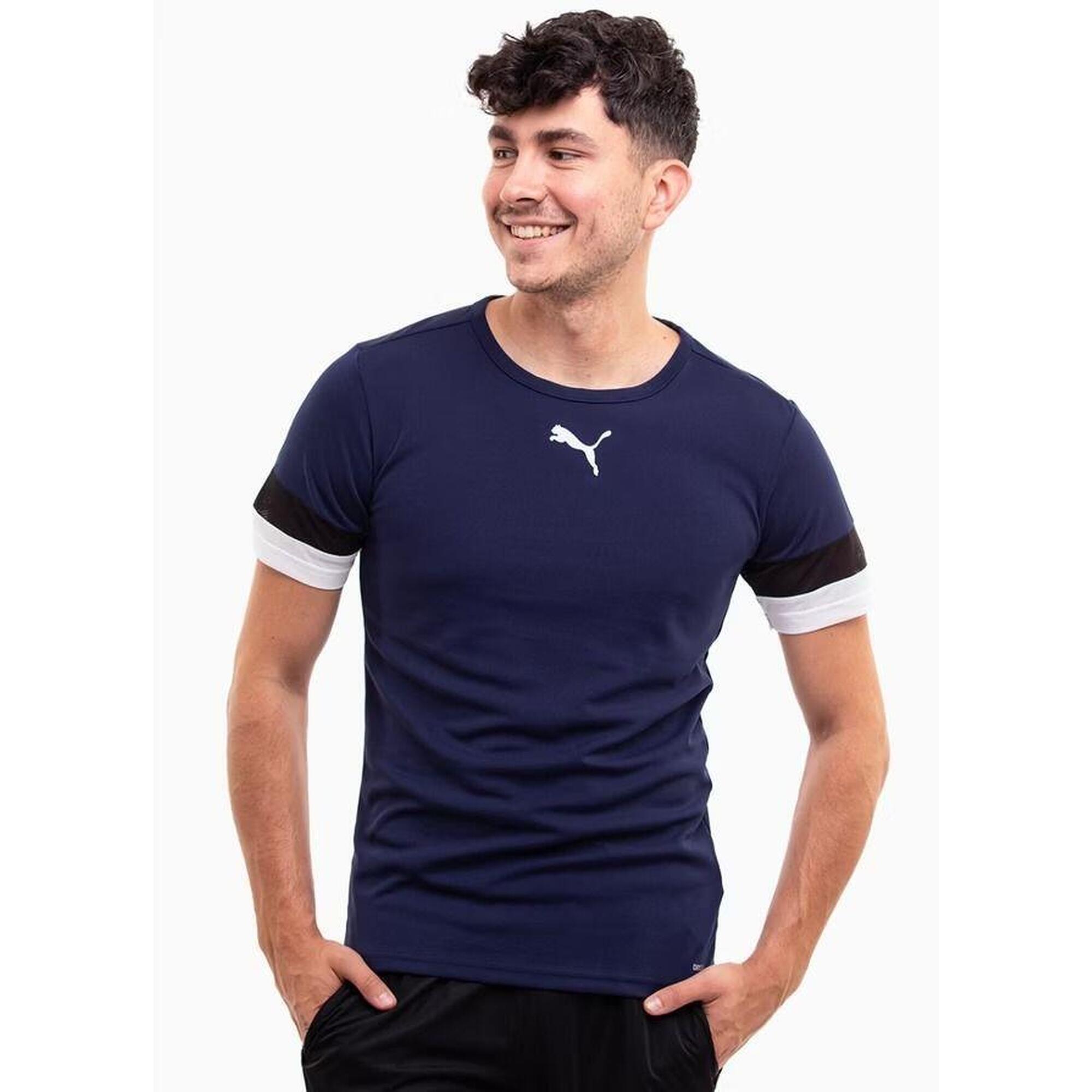 Puma - Maillot Puma Team Rise - T-shirt Manches Courtes - Bleu|noir - S - Decathlon