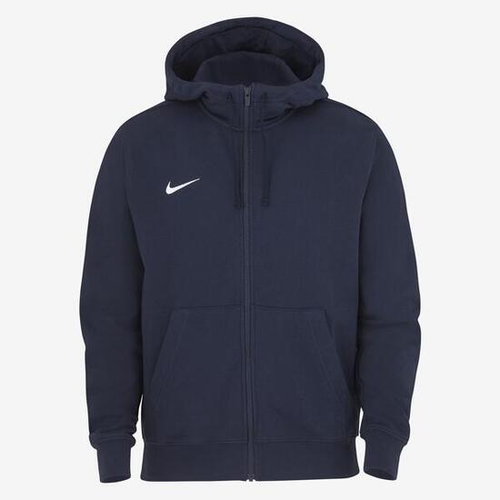 Nike Heren Team Club Hoodie met Rits, Obsidian, Maat S