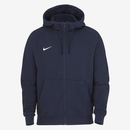 Nike Heren Team Club Full Zip Hoodie - Obsidian
