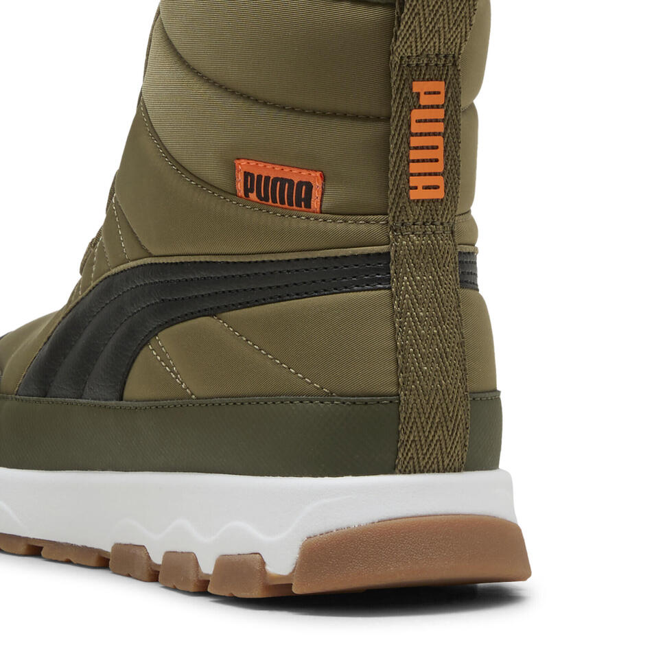Młodzieżowe buty PUMA Evolve PUMA Olive Black Orange Glo Green