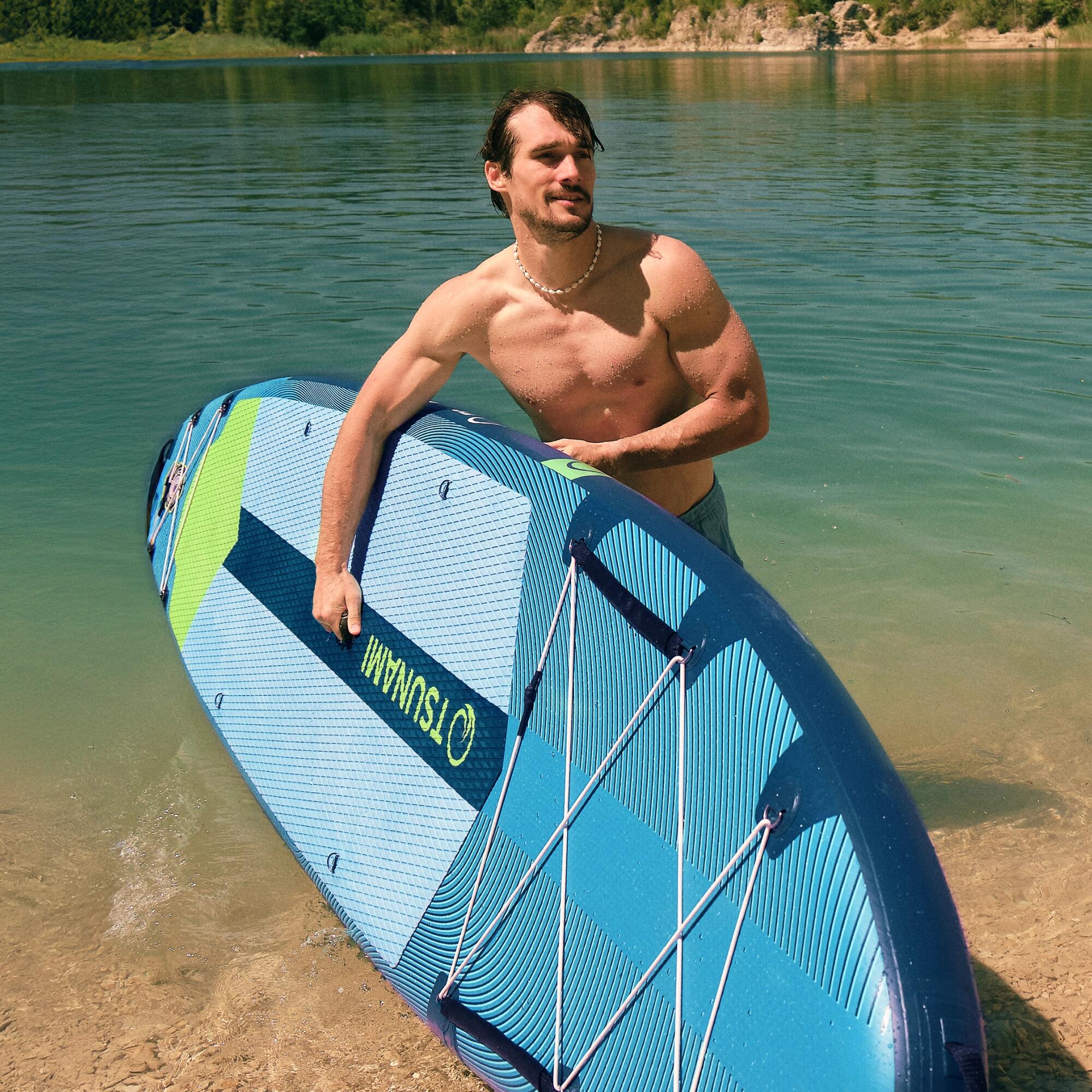 Deska SUP PRO stand up paddle pompowana do pływania all-round TSUNAMI T15 350 cm 6/7
