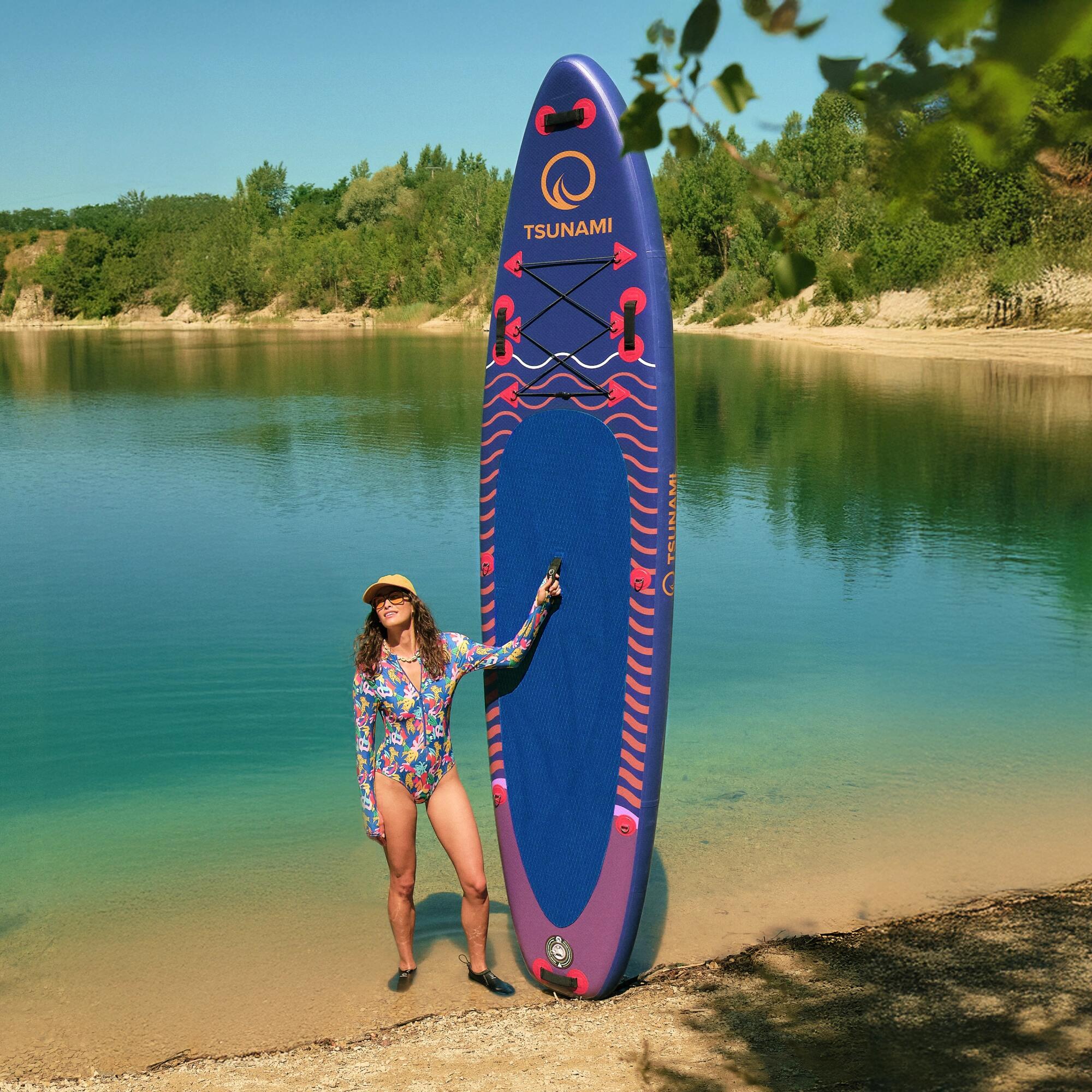 lost sup d 5”7 TSUNAMI - Placă SUP all-round stand up paddle gonflabilă pentru