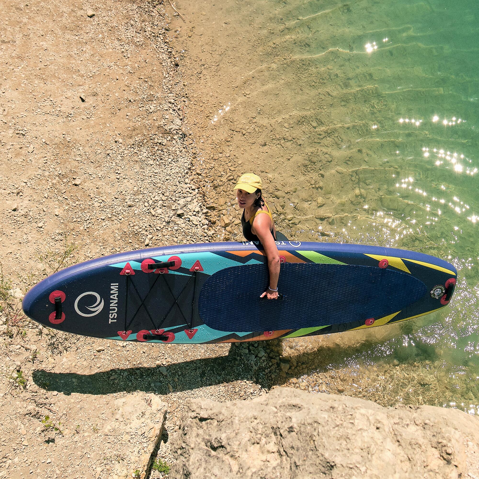 Tavola SUP gonfiabile allround unisex antiscivolo multicolore TSUNAMI 6/7