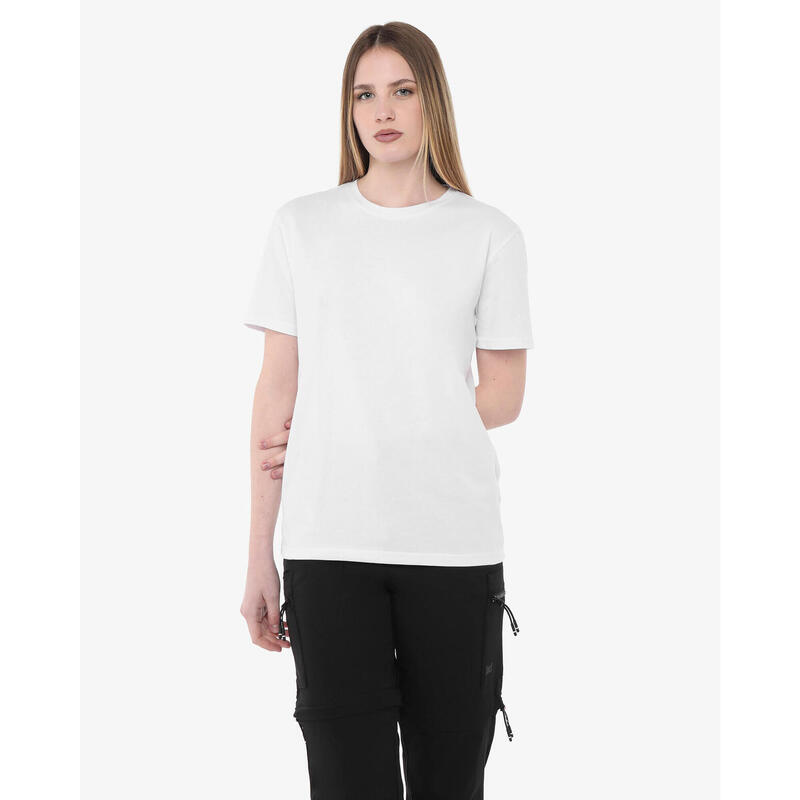 T-shirt de fitness en coton blanc pour homme et femme